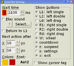 autoclick when we can use the mouse